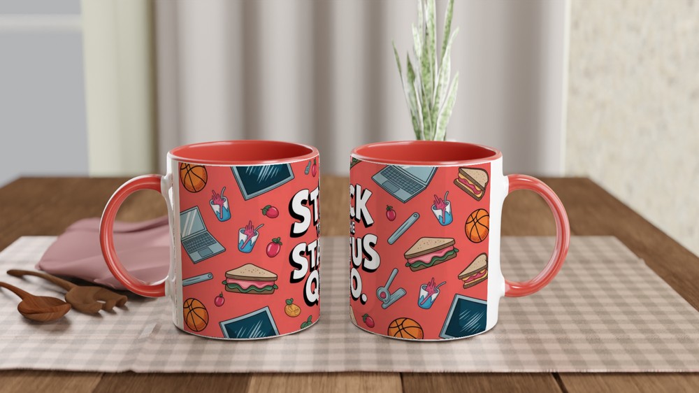 High School Musical Mug | Stick to the Status Quo Gift | Cafeteria Song Theatre Present | Musical Theatre Mug for Best Friend — view 7