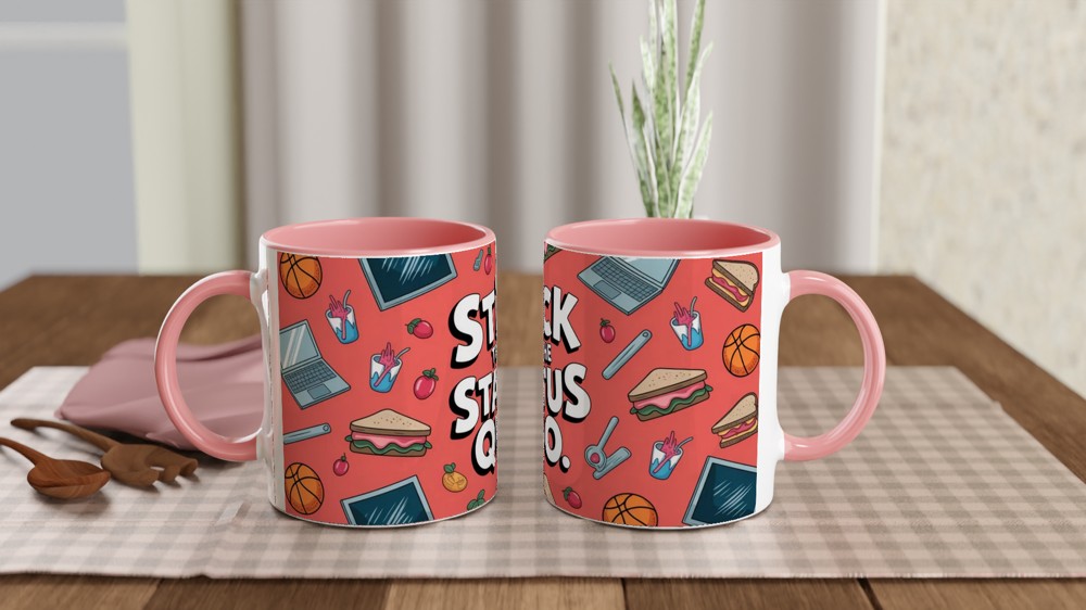 High School Musical Mug | Stick to the Status Quo Gift | Cafeteria Song Theatre Present | Musical Theatre Mug for Best Friend — view 6