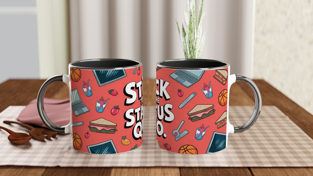 High School Musical Mug | Stick to the Status Quo Gift | Cafeteria Song Theatre Present | Musical Theatre Mug for Best Friend — view 9