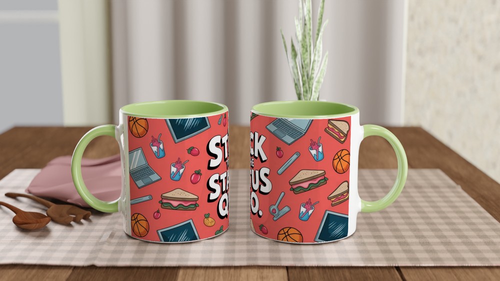High School Musical Mug | Stick to the Status Quo Gift | Cafeteria Song Theatre Present | Musical Theatre Mug for Best Friend — view 5