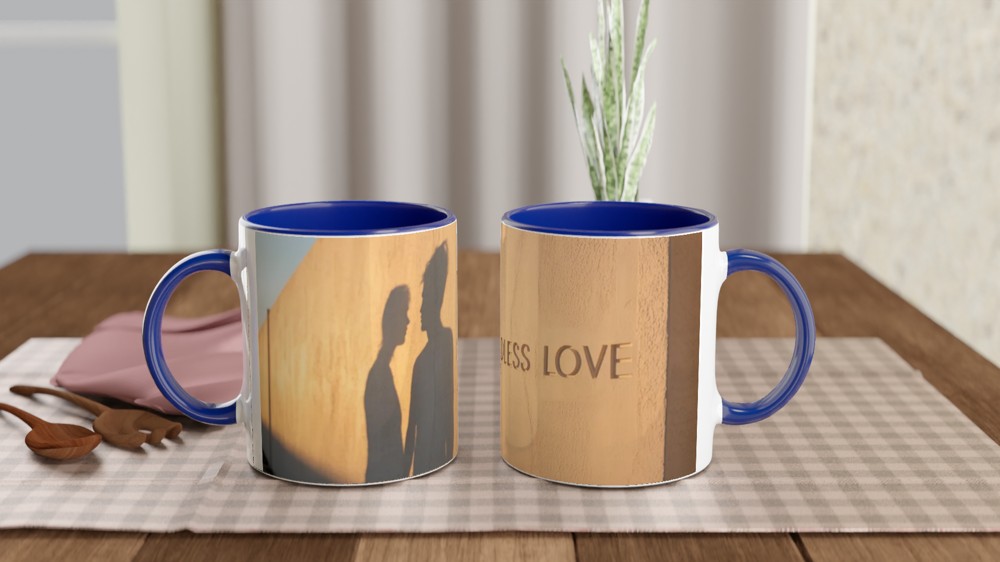 Endless Love Couple Shadows Romantic Mug — view 4