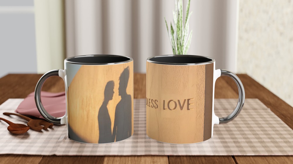 Endless Love Couple Shadows Romantic Mug — view 9