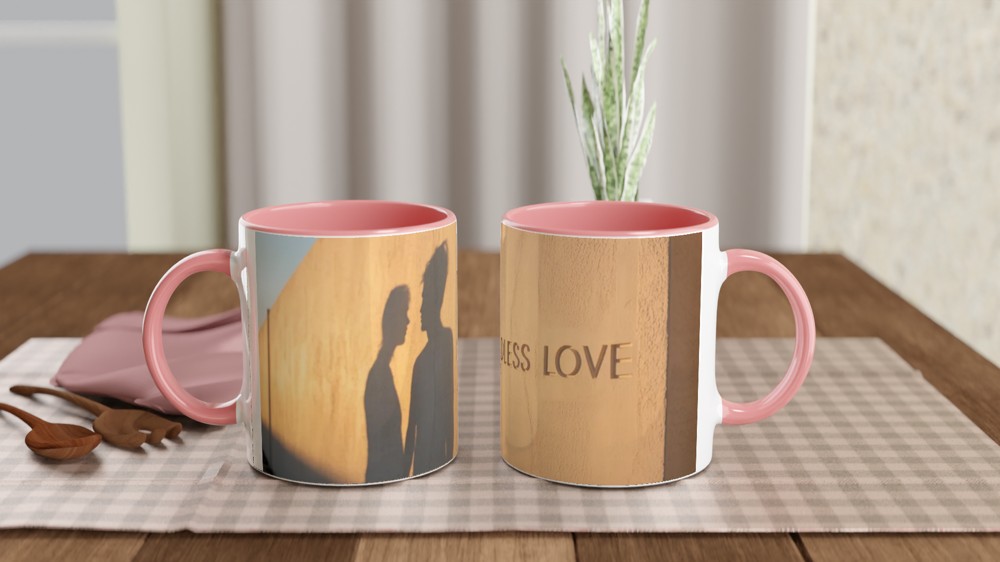 Endless Love Couple Shadows Romantic Mug — view 6