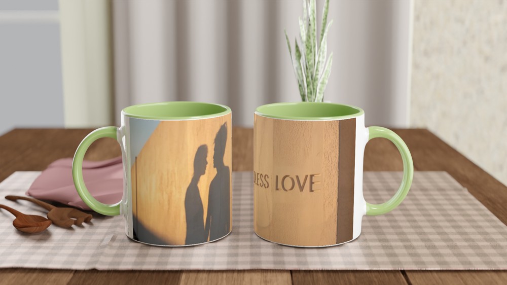 Endless Love Couple Shadows Romantic Mug — view 5