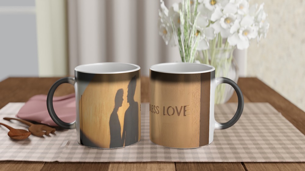 Endless Love Couple Shadows Romantic Mug — view 3