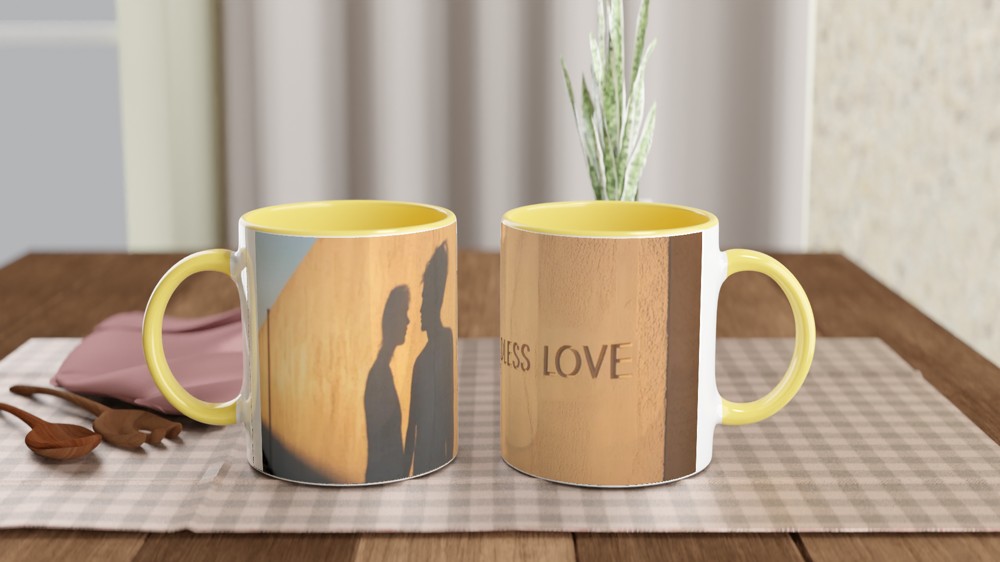Endless Love Couple Shadows Romantic Mug — view 8