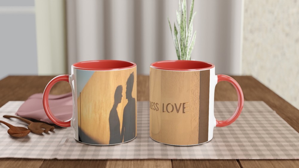 Endless Love Couple Shadows Romantic Mug — view 7