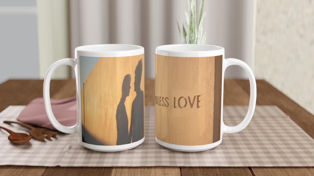 Endless Love Couple Shadows Romantic Mug — view 2