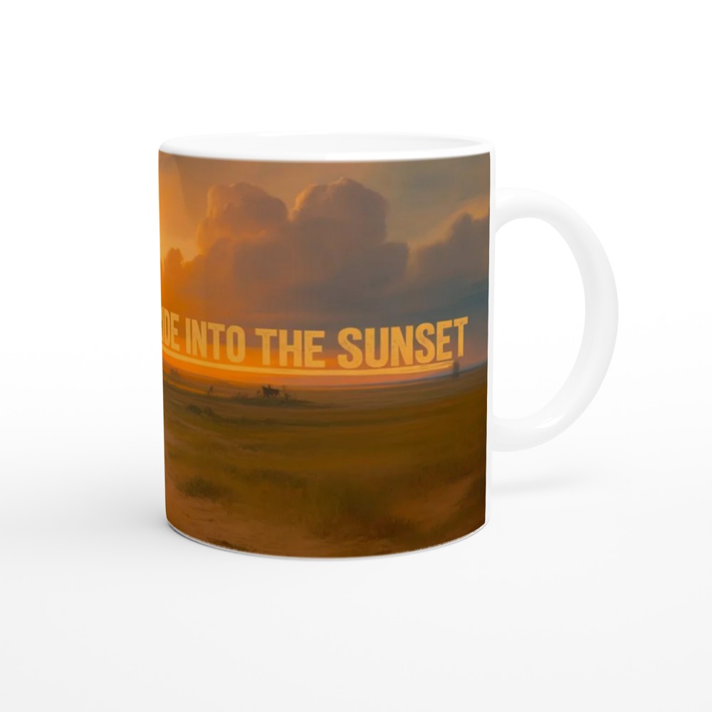 Ride Into The Sunset Western Cowboy Mug — view 12