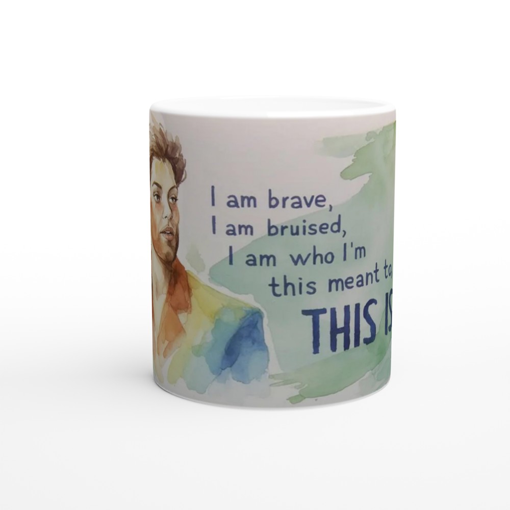 This Is Me Inspirational Watercolor Portrait Mug — view 11