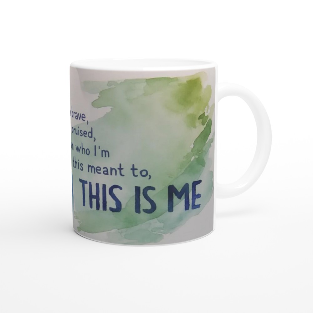 This Is Me Inspirational Watercolor Portrait Mug — view 12