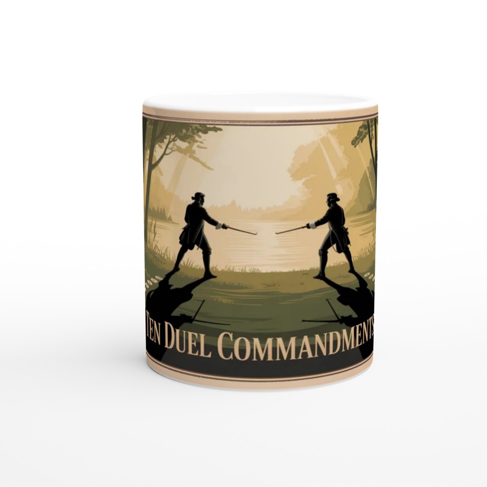 Ten Duel Commandments Historical Duel Scene Mug — view 11