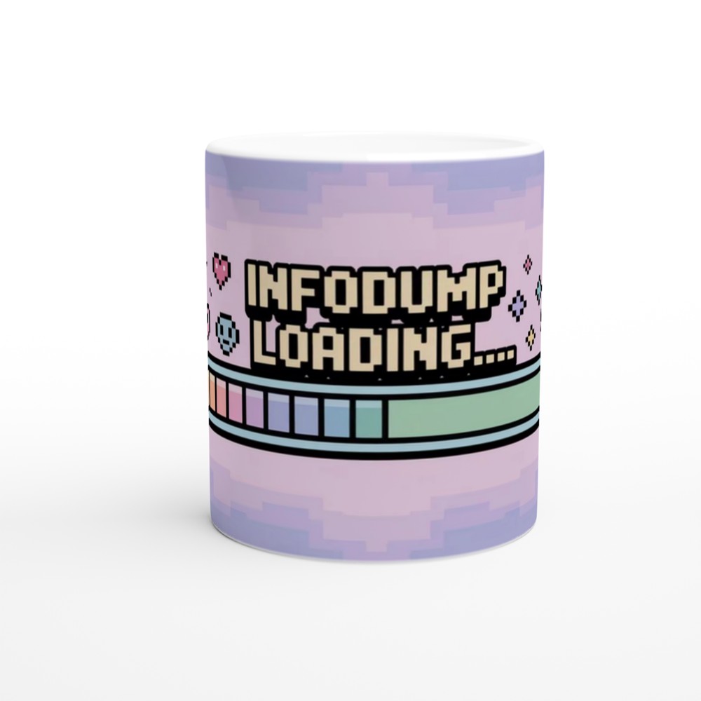 Infodump Loading Pixel Art Retro Gaming Style Mug — view 11