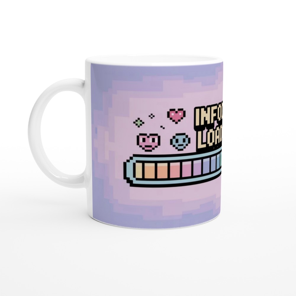 Infodump Loading Pixel Art Retro Gaming Style Mug — view 10