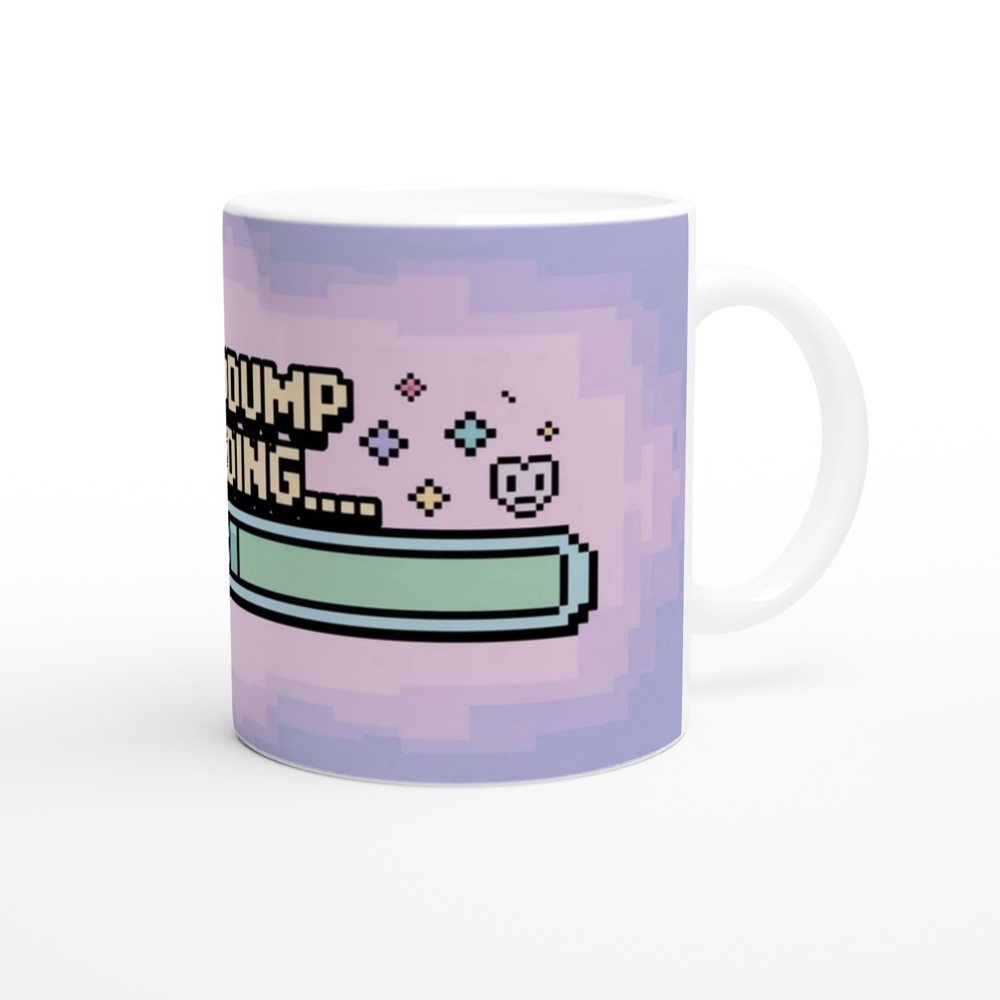 Infodump Loading Pixel Art Retro Gaming Style Mug — view 12