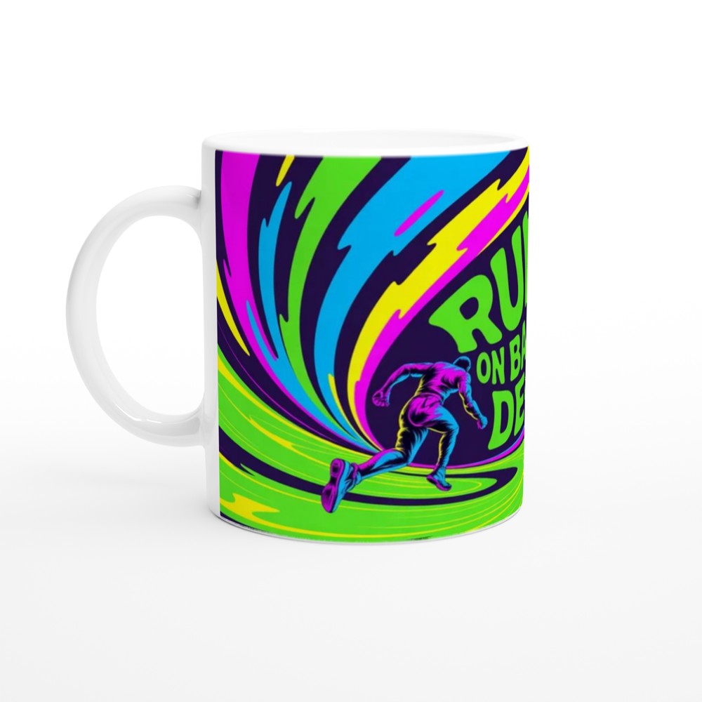 Running On Bad F*cking Decisions Psychedelic Mug — view 10