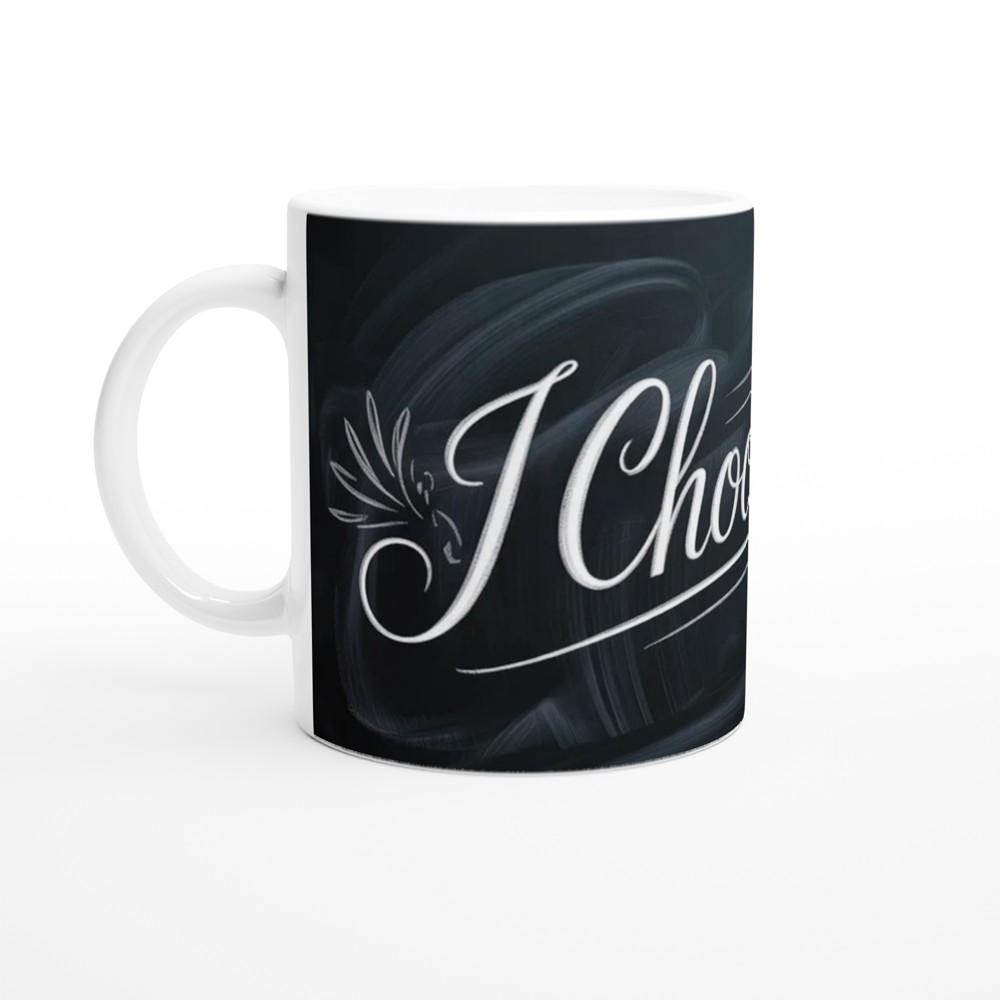 I Choose You Chalkboard Calligraphy Romantic Mug — view 10