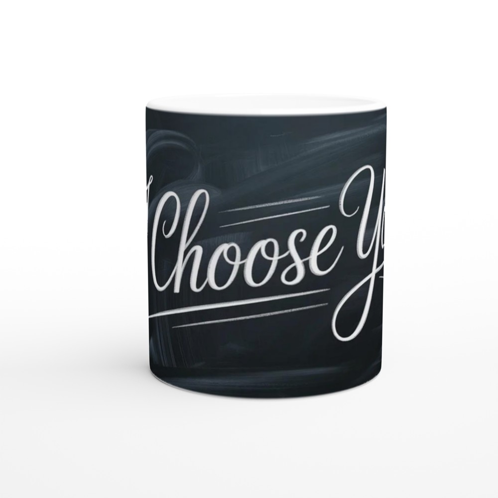 I Choose You Chalkboard Calligraphy Romantic Mug — view 11