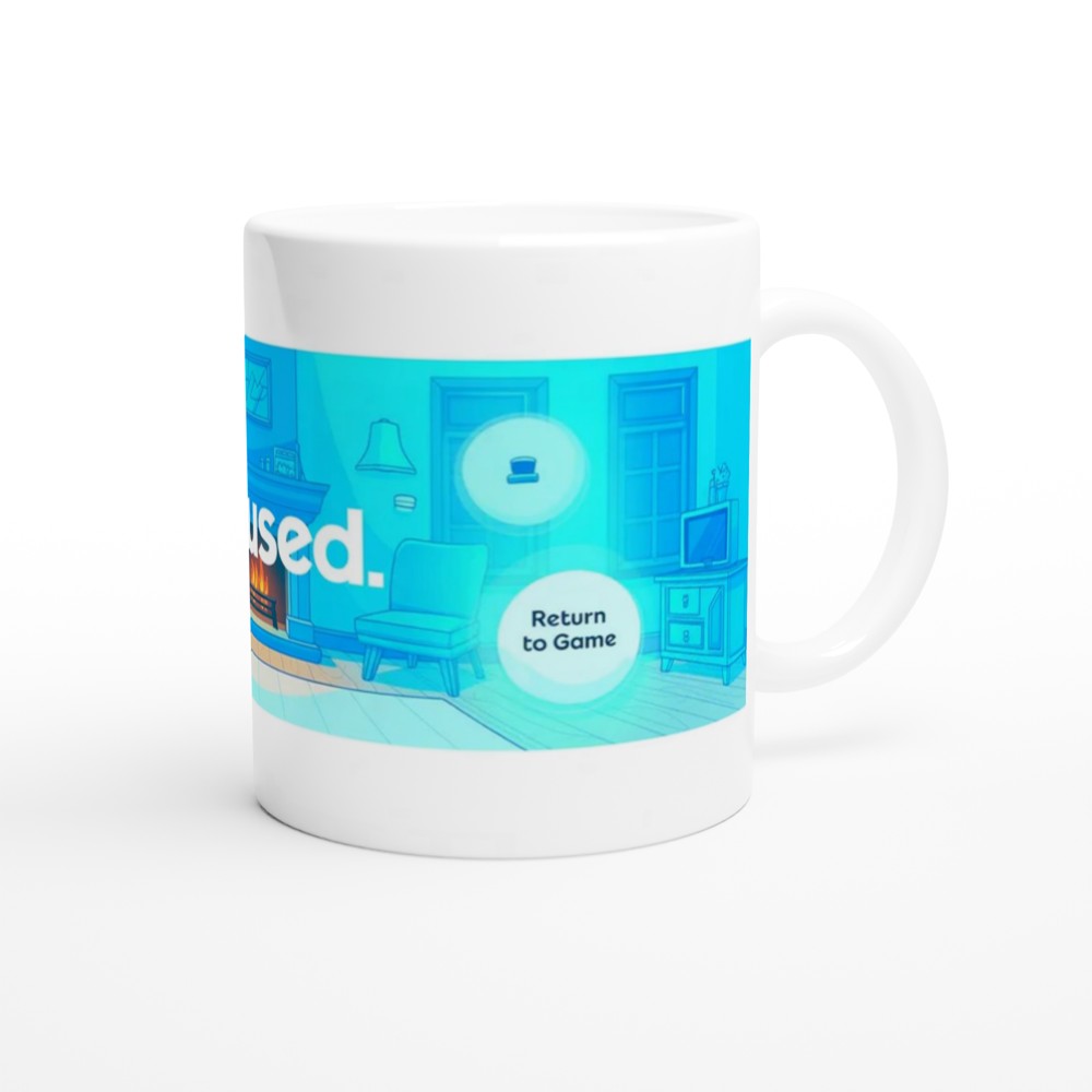 Video Game Pause Menu Cozy Living Room Mug — view 12