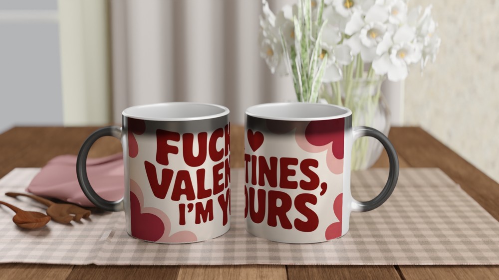 Fuck Valentines I'm Yours Funny Valentine's Day Mug — view 3