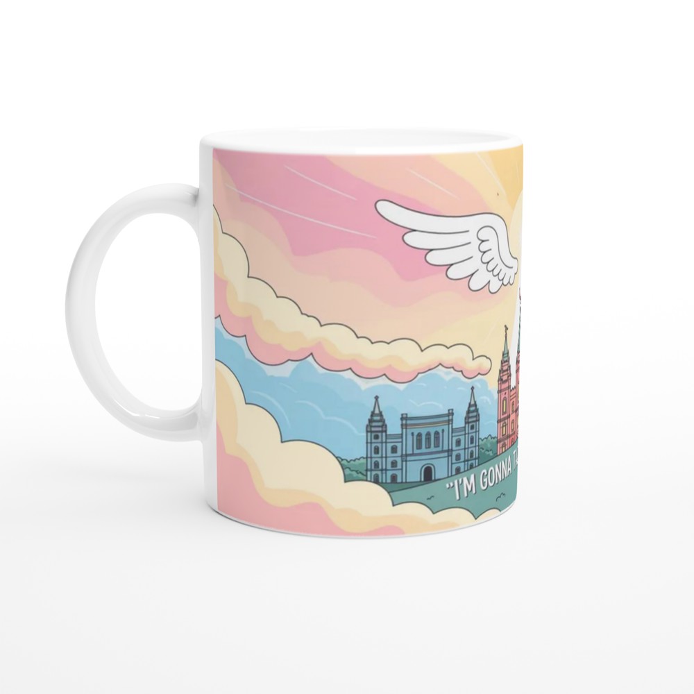 I'm Gonna Take You There - Heavenly Temple Angel Wings Mug — view 10