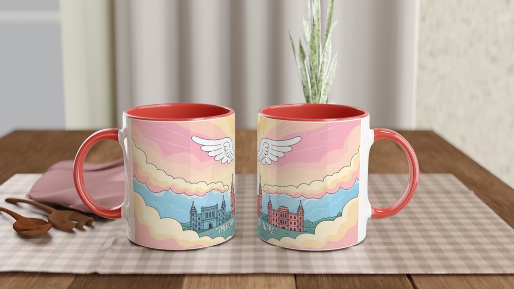 I'm Gonna Take You There - Heavenly Temple Angel Wings Mug — view 7