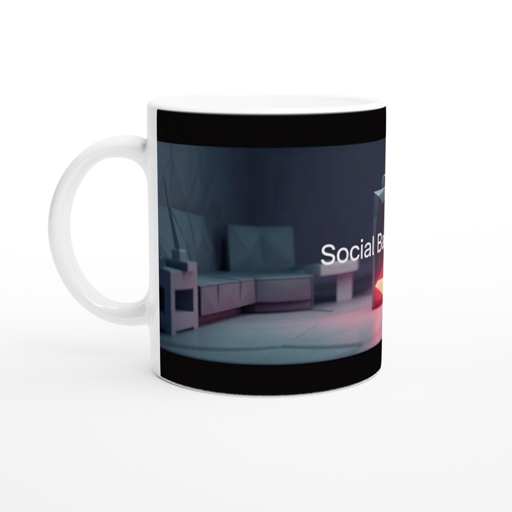 Social Battery Mug | Funny Introvert Gift | Sassy Quote Present for Best Friend | Low Battery Coffee Cup — view 10