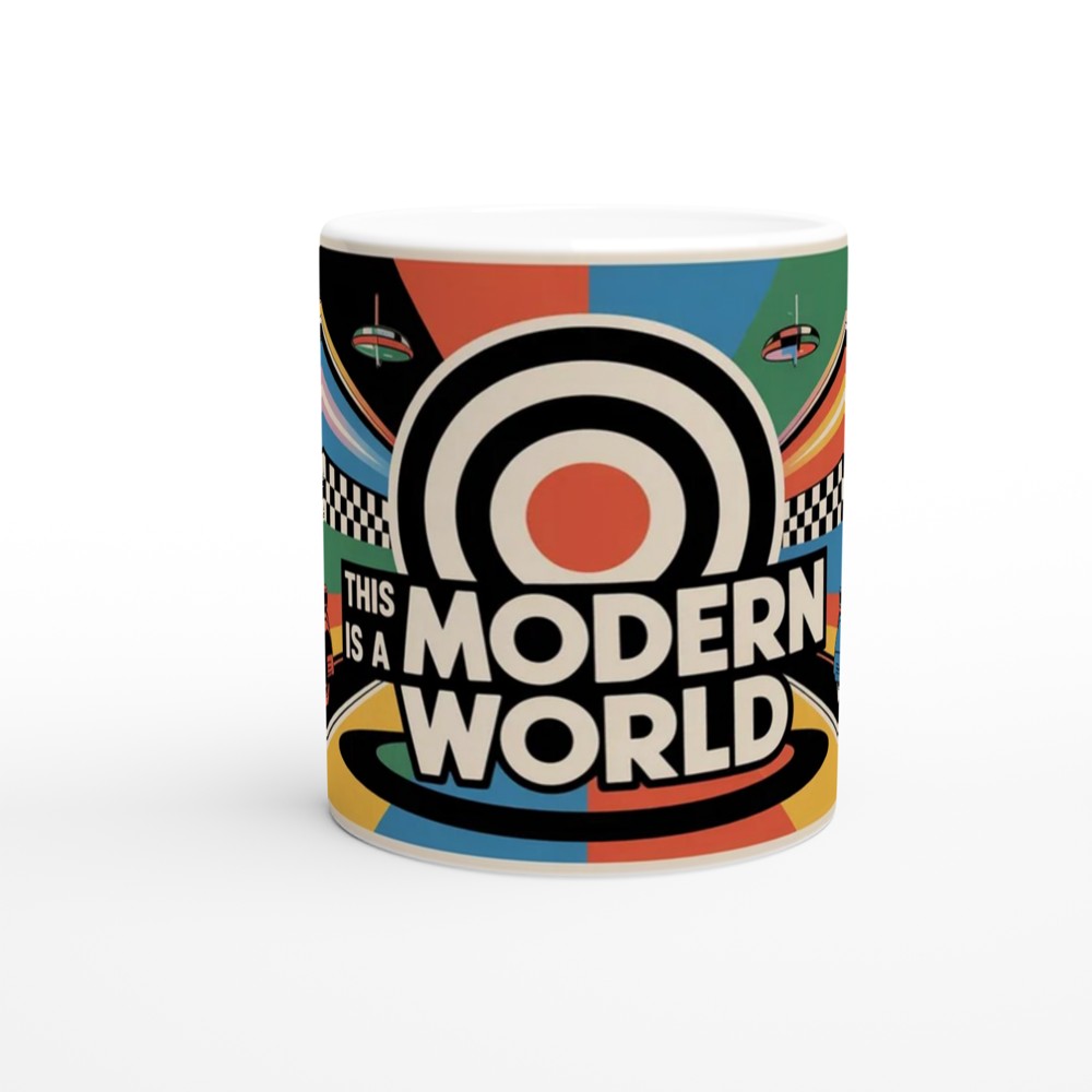 Mod Culture Mug | This is a MODern World Quote | Retro 1960s Scooter Gift | Father's Day Present for Dad — view 11