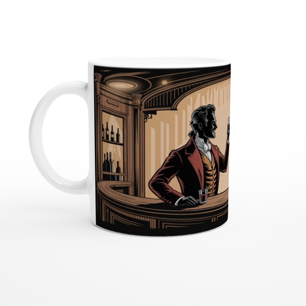 Victorian Gentlemen Toasting at the Bar — view 10