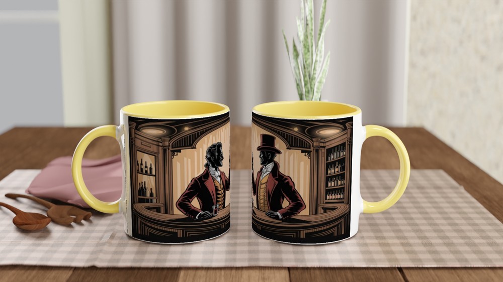 Victorian Gentlemen Toasting at the Bar — view 8