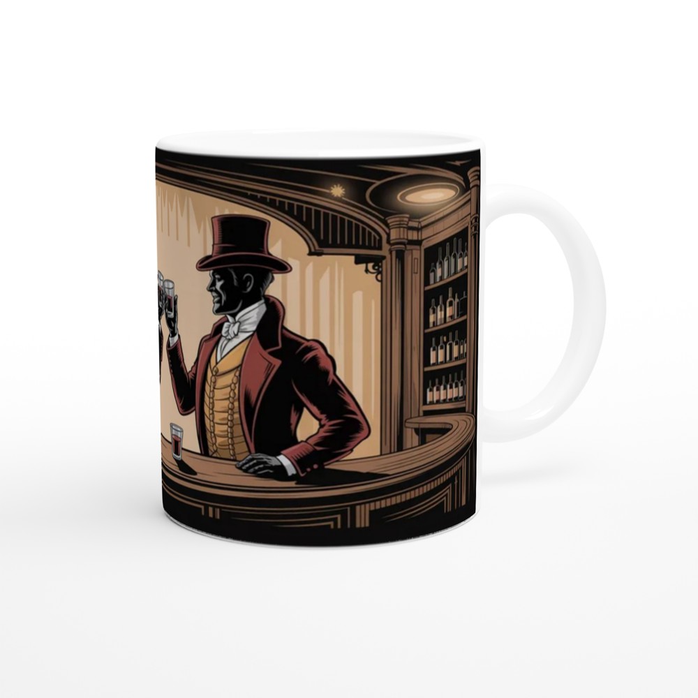 Victorian Gentlemen Toasting at the Bar — view 12