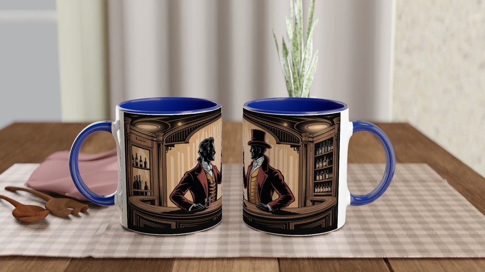 Victorian Gentlemen Toasting at the Bar — view 4