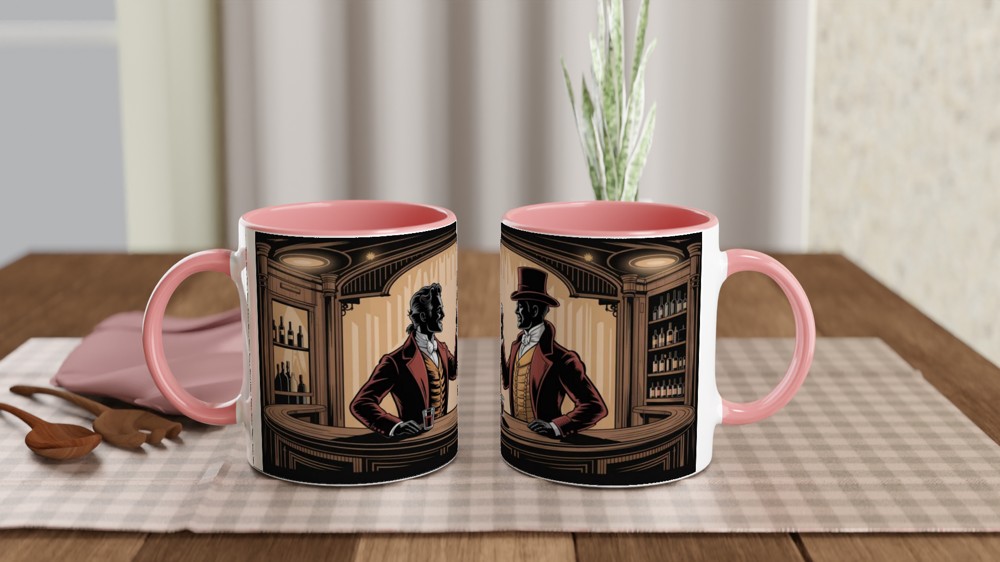 Victorian Gentlemen Toasting at the Bar — view 6