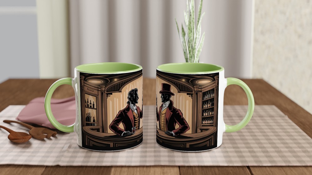 Victorian Gentlemen Toasting at the Bar — view 5