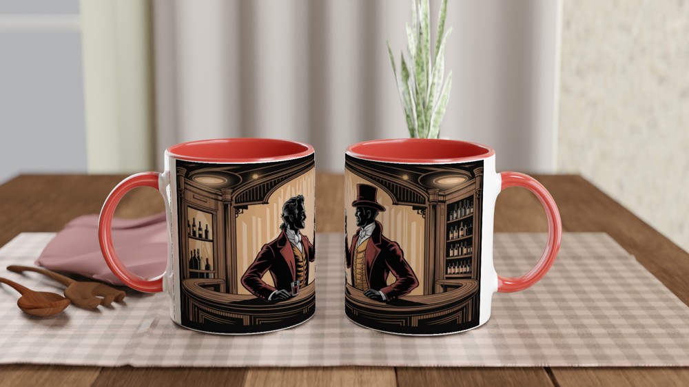 Victorian Gentlemen Toasting at the Bar — view 7