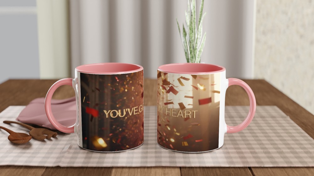 You've Got My Heart Confetti Celebration Mug — view 6