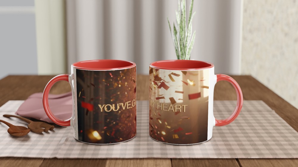 You've Got My Heart Confetti Celebration Mug — view 7