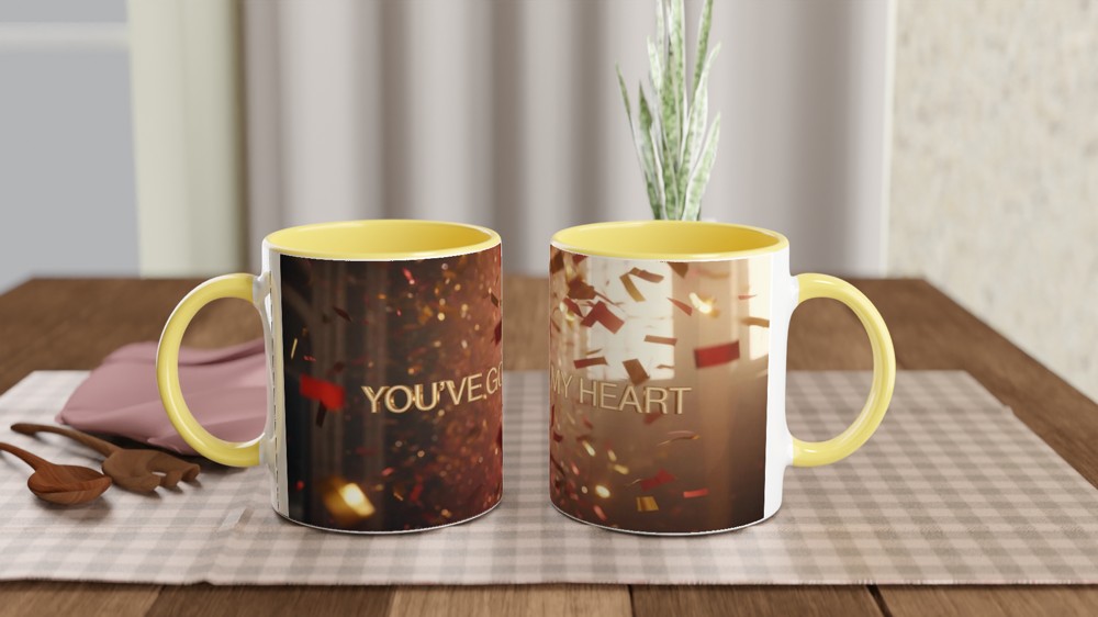 You've Got My Heart Confetti Celebration Mug — view 8