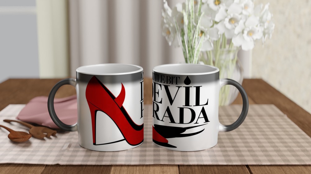 A Little Bit Devil Prada Red Stiletto Mug — view 3
