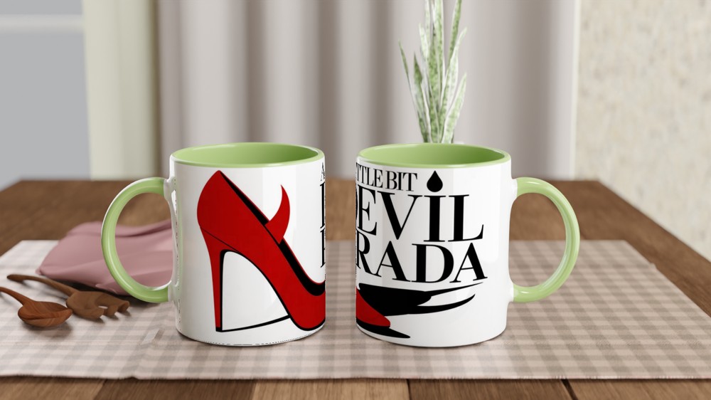 A Little Bit Devil Prada Red Stiletto Mug — view 5