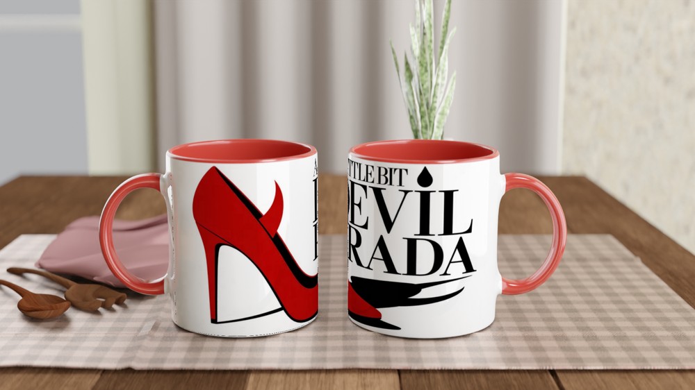 A Little Bit Devil Prada Red Stiletto Mug — view 7