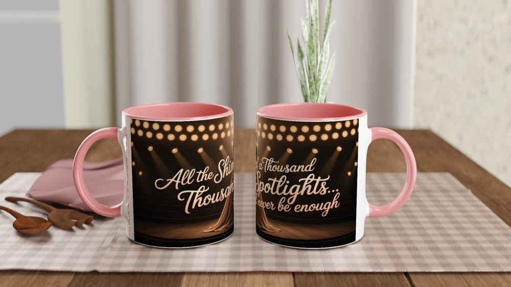 All The Shine Of A Thousand Spotlights Theatre Quote Mug — view 6