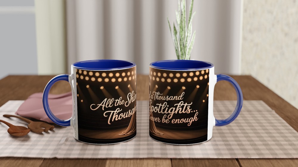 All The Shine Of A Thousand Spotlights Theatre Quote Mug — view 4