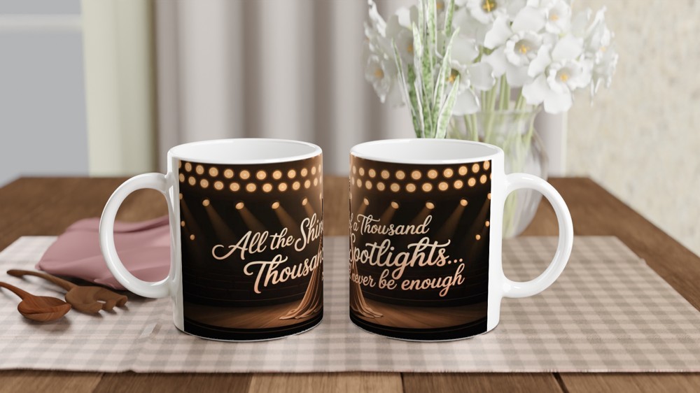 All The Shine Of A Thousand Spotlights Theatre Quote Mug