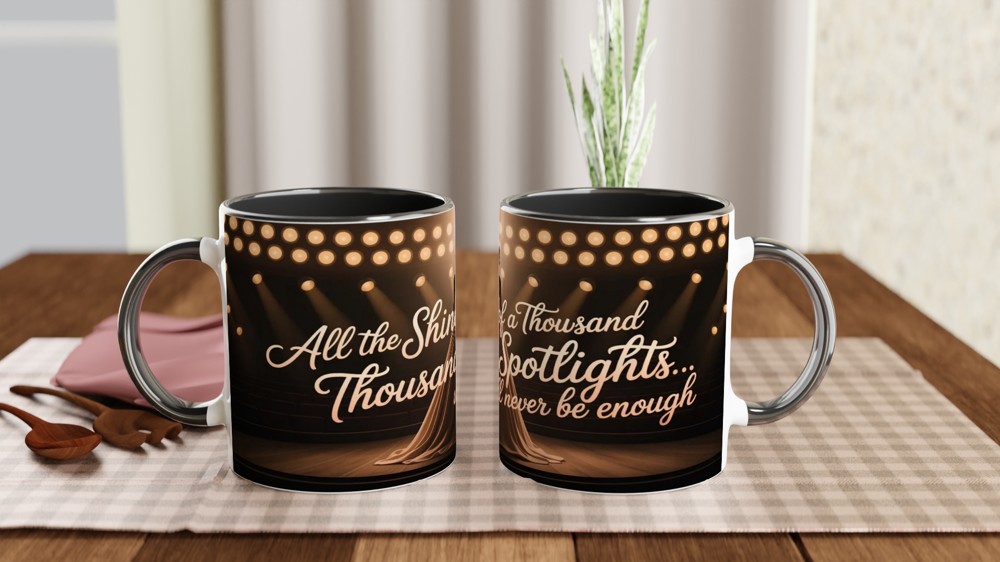 All The Shine Of A Thousand Spotlights Theatre Quote Mug — view 9