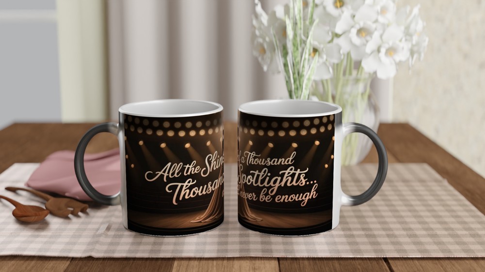 All The Shine Of A Thousand Spotlights Theatre Quote Mug — view 3