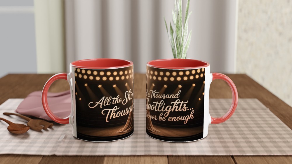 All The Shine Of A Thousand Spotlights Theatre Quote Mug — view 7