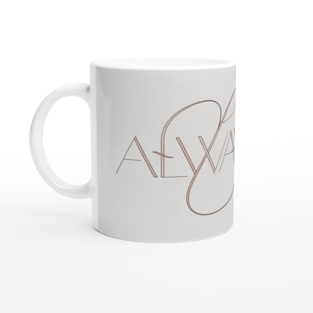 Always Us Elegant Typography Romantic Mug — view 10