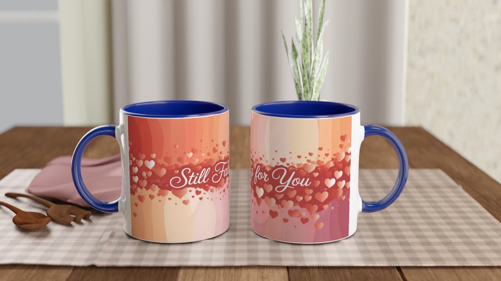 Still Falling for You Romantic Hearts Mug — view 4