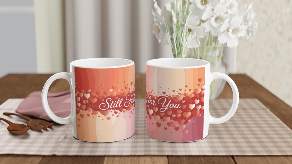 Still Falling for You Romantic Hearts Mug